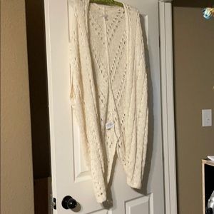 Crocheted kimono